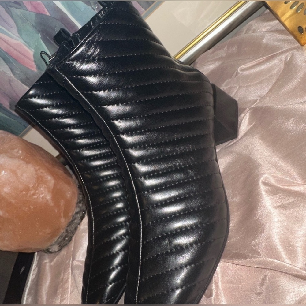 NAPOLEONI 🇮🇹 WOMEN'S BLACK SOFT LEATHER COMFORT ANKLE BOOTIE